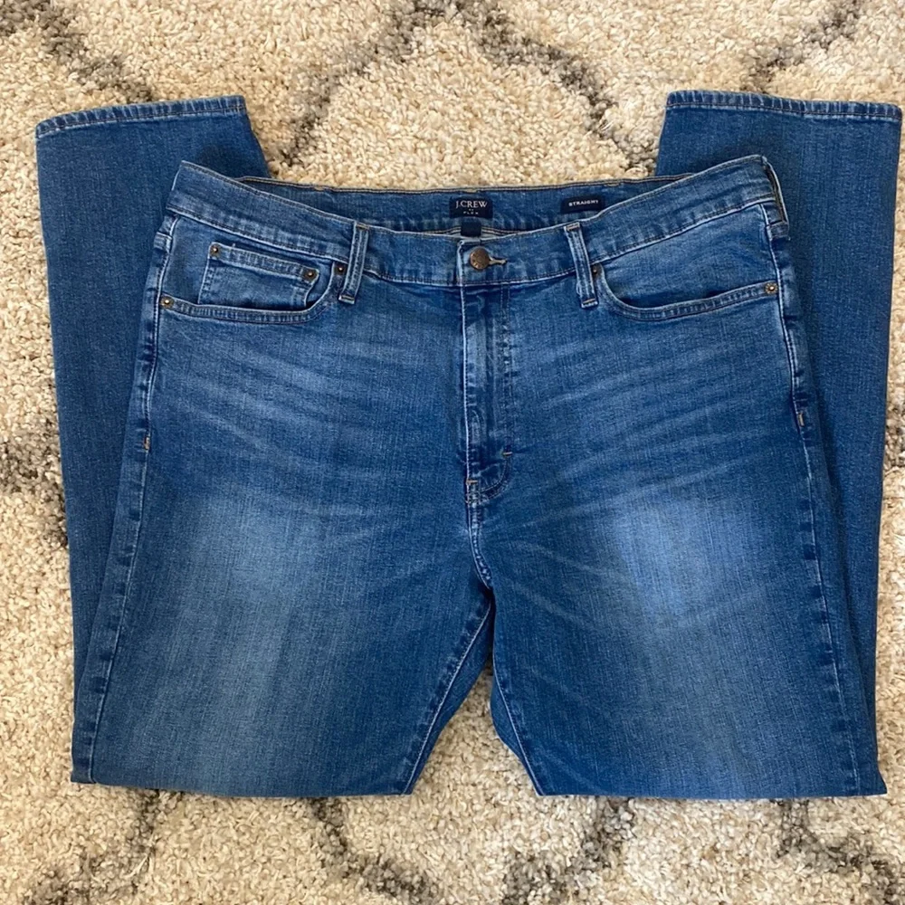 J. Crew Jeans Flex Straight 5-Pockets  Zip Fly Size 38 Waist 30” Length (Inseam)